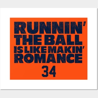 "Runnin' the ball is like makin' romance" - #34 Walter Payton Bears Shuffle Posters and Art